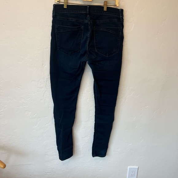 Express Supersoft Legging jean Mid Rise Dark wash Size 10R - Picture 5 of 6